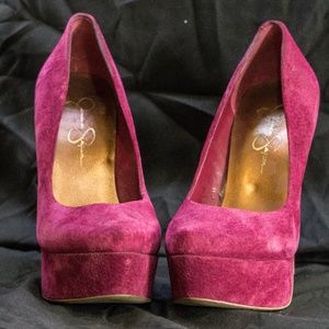 Jessica Simpson Suede Platform Pumps